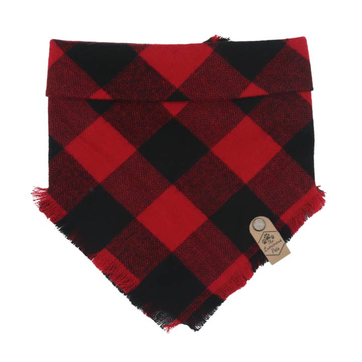 The Luminous Pets - Wholesale Pet Bandana - Dog - Buffalo Plaid Bandana | Cat & Dog Bandana | Adjustable Snaps