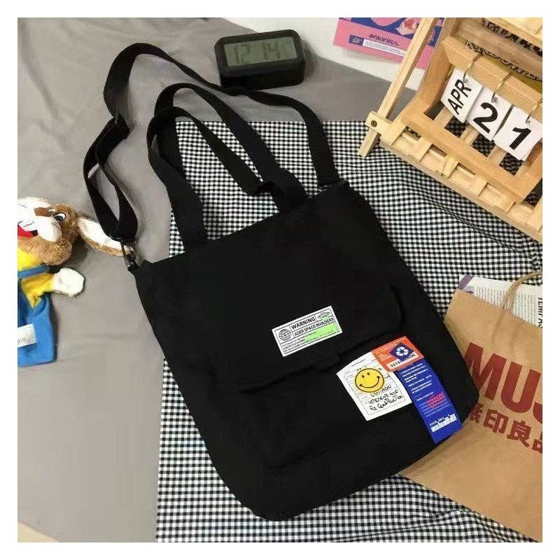 FurDecoration - Vendita all'ingrosso Borsa tote - Donna - Borsa a Tracolla Singola Versatile di Grande Capacità in Tela4