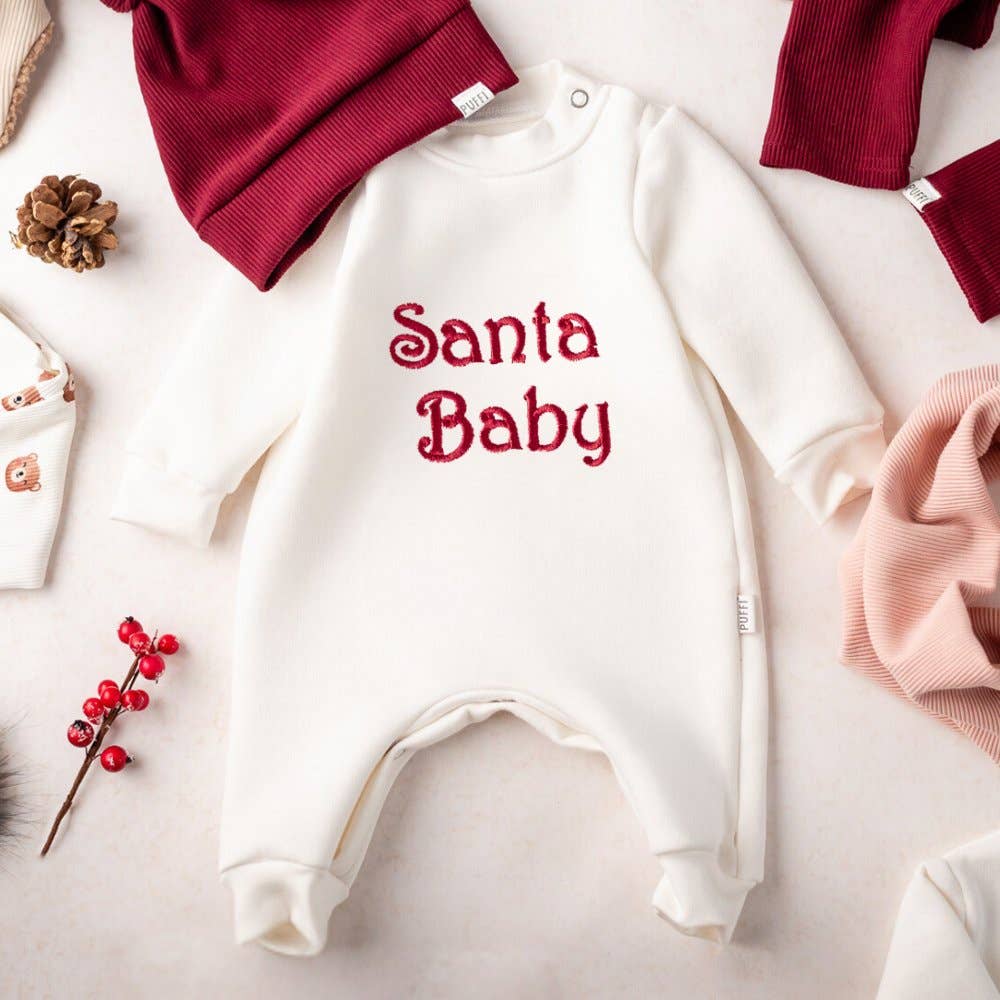 PUFFI - Wholesale Jumpsuit - Baby - Otroški praznični pajacek - Bel4