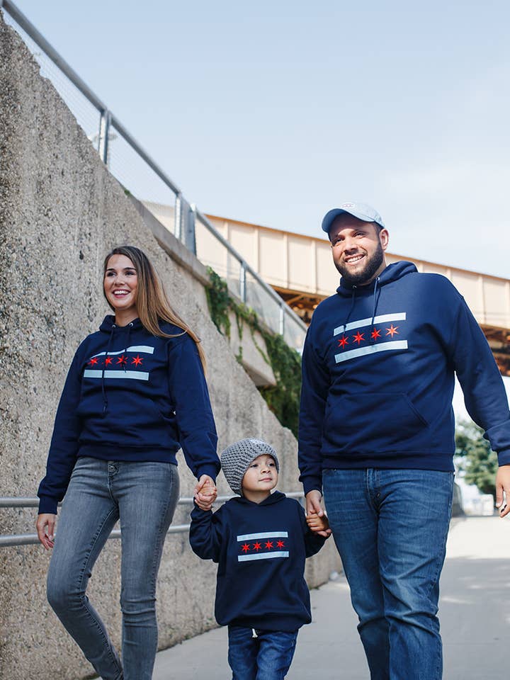 tori grace outfitters - Wholesale Hoodie - Kids - chicago flag hoodie, embroidered chicago flag sweater2