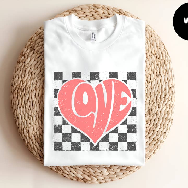 Love Checkboard for wholesale by The Shirt Republic