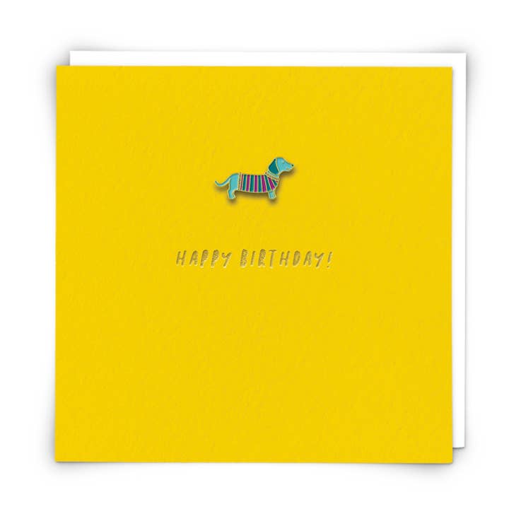 Biglietto d'auguri con spilla smaltata per la vendita all'ingrosso da parte di Redback Cards UK