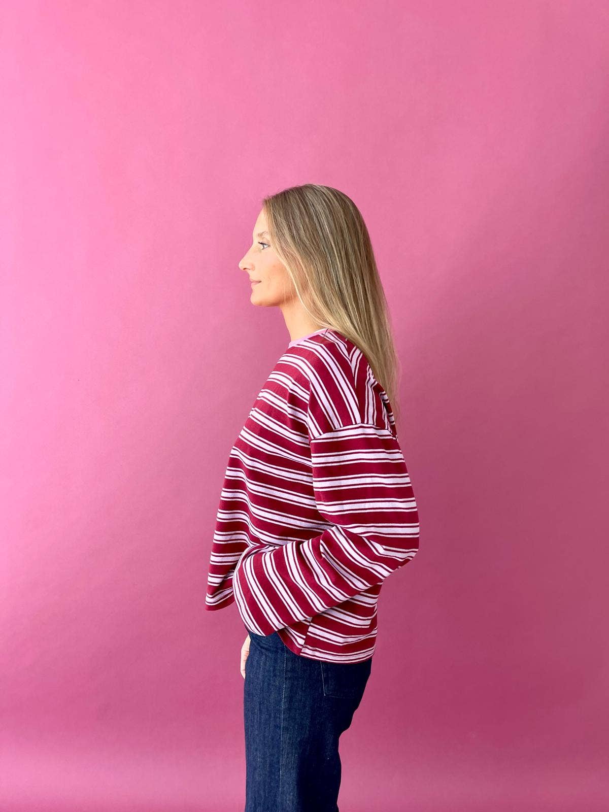 MindTraveler – Engroshandel Strikket top - Dame – Pipa T-shirt Bourgogne4