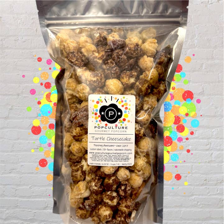 Popculture Gourmet Popcorn - Wholesale Popcorn - Turtle Cheesecake