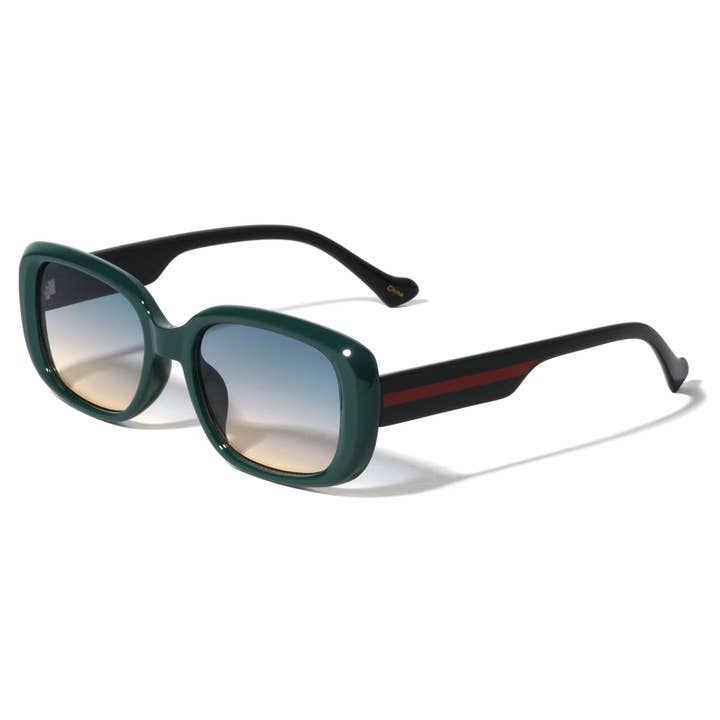 Sunrayzz Imports - Wholesale Sunglasses - Women's - Duo-Tone Color Line Temple Sunglasses p1036