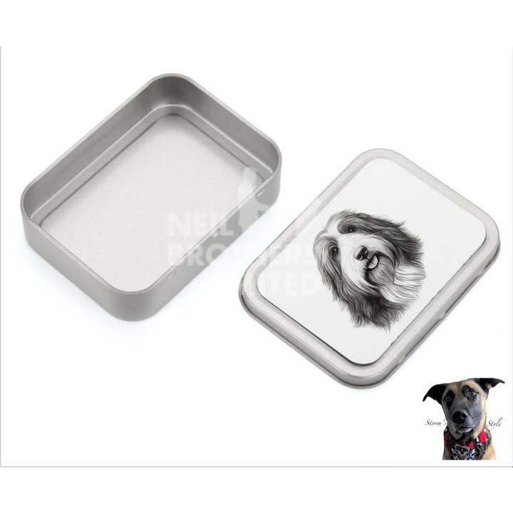 Storms Style - Wholesale Pet Treat Jar - Dog - Black and Grey Small Dog Metal Treat Tin - lots of breeds6