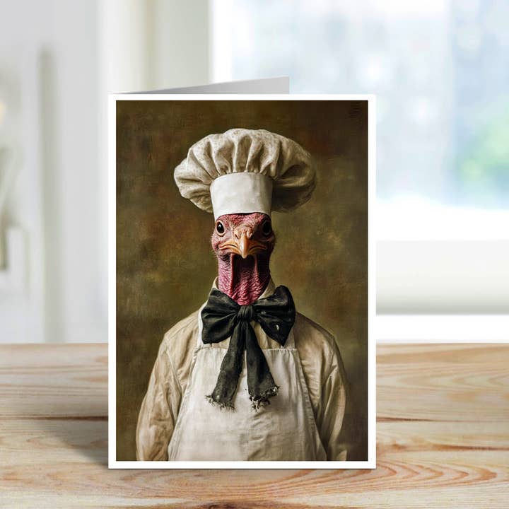 Carte vierge Turkey Takes the Kitchen 164AS pour la vente par Salty Alyce