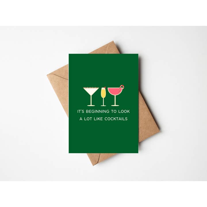It's Beginning to Look a Lot Like Cocktails for wholesale by Howdy Stranger Studio