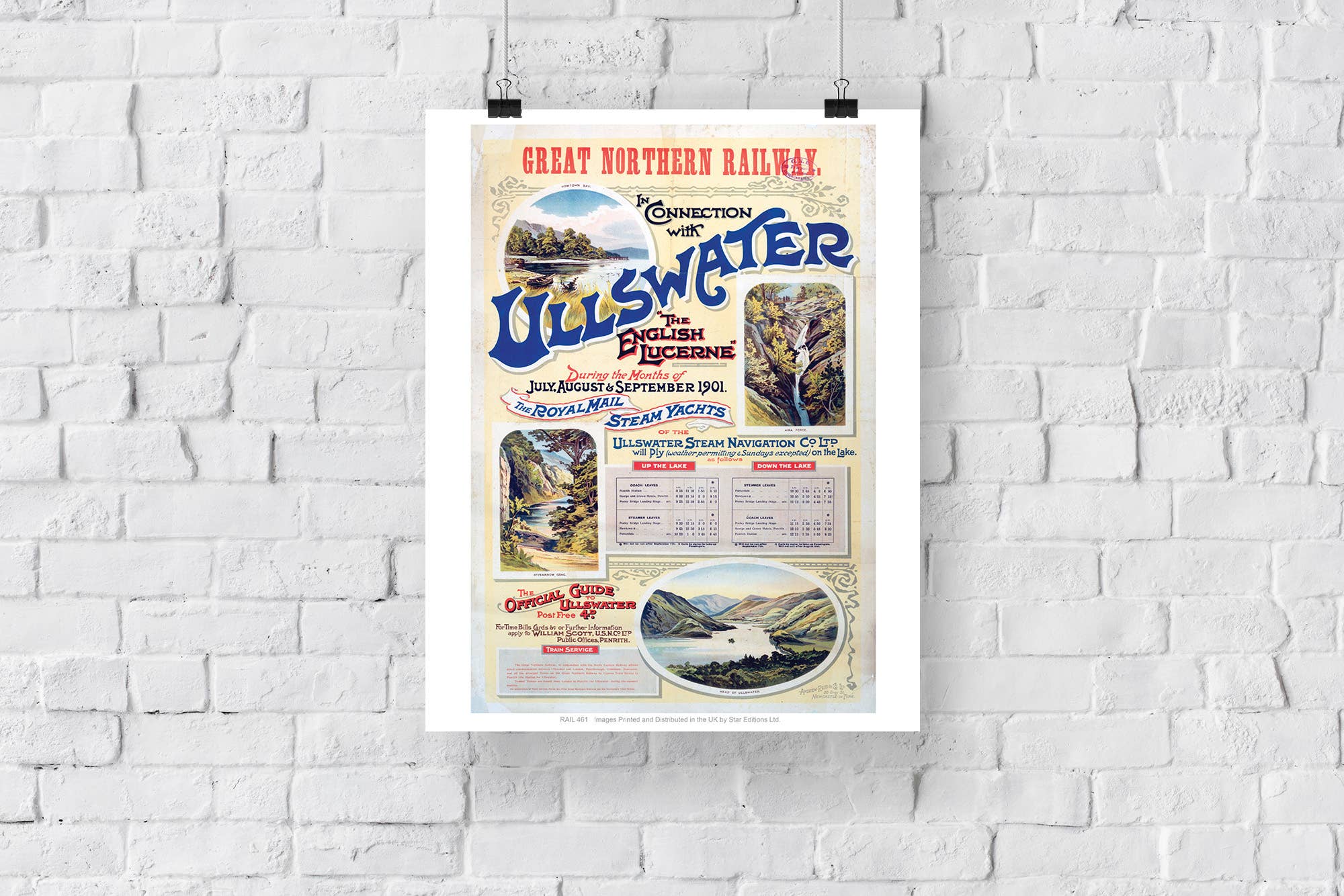Star Editions – wholesale Art print – Ullswater, The English Lucerne - 11X14” Premium Art Print2