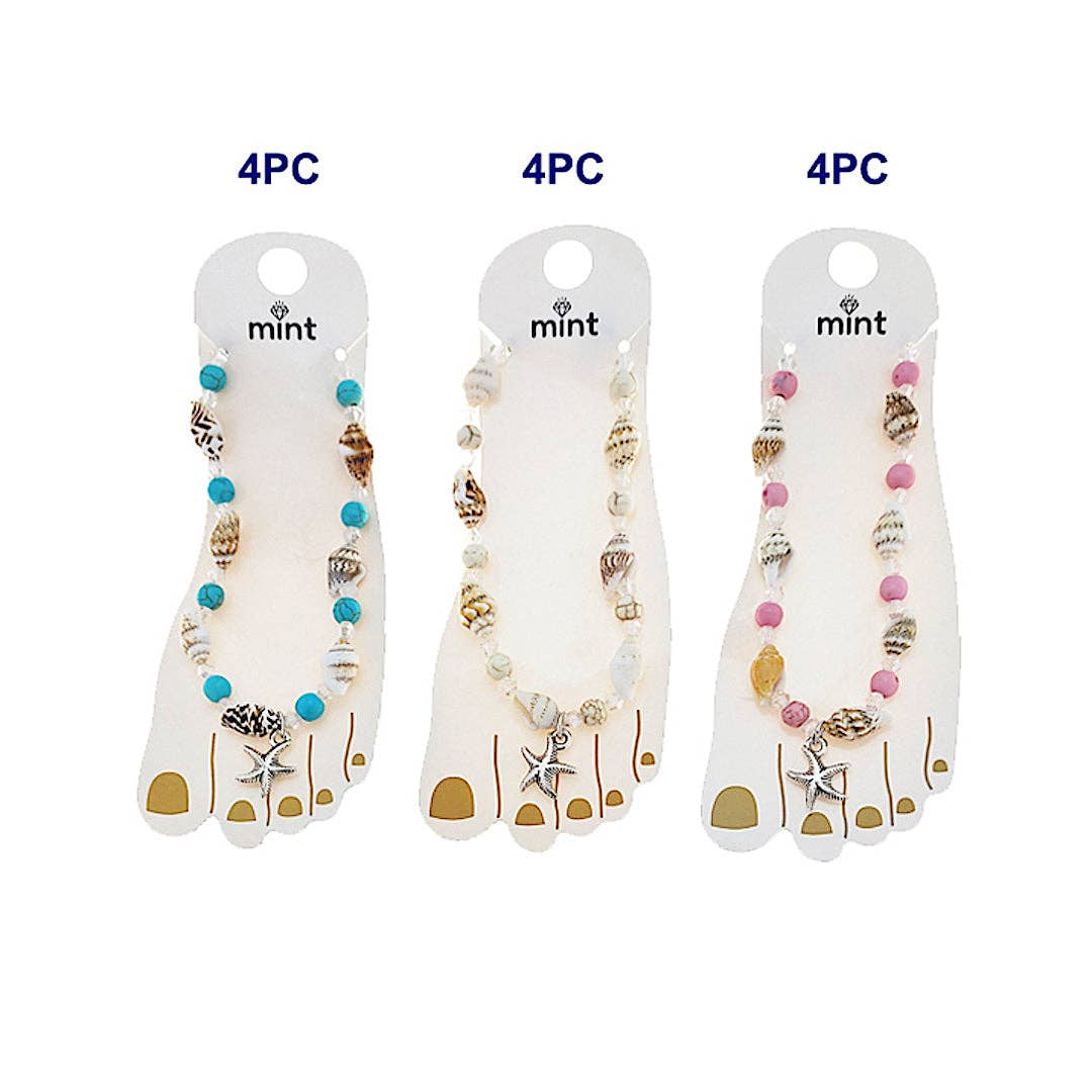 Atlas Fashion - Wholesale Anklet - Starfish Shell Anklet1
