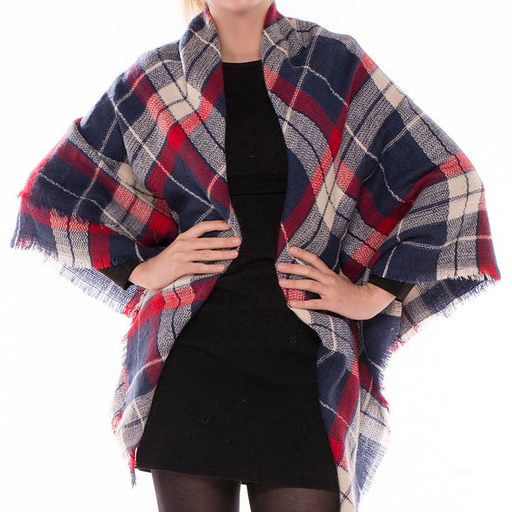 JS1021_20 - One Piece Blanket Scarf for wholesale by Jasper Trading LLC