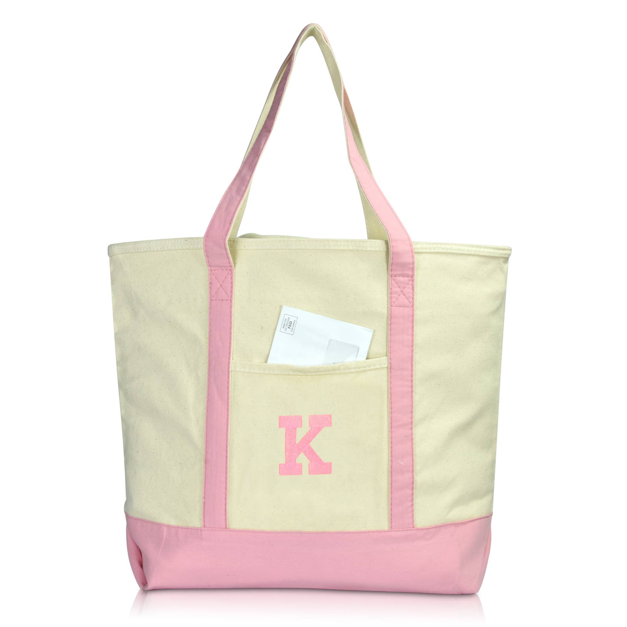 Dalix – wholesale Bärkasse - Dam – DALIX Initial Shoppingväska Personlig Blixtlås Top Letter - K46