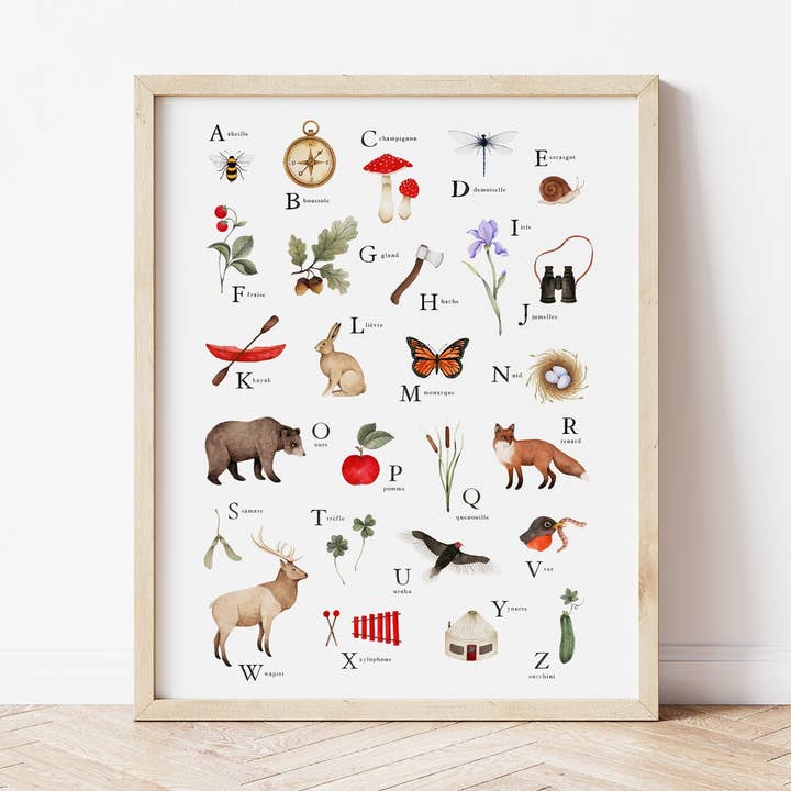 Abécédaire pour petits explorateurs per la vendita all'ingrosso da parte di Marie-Lise Illustration