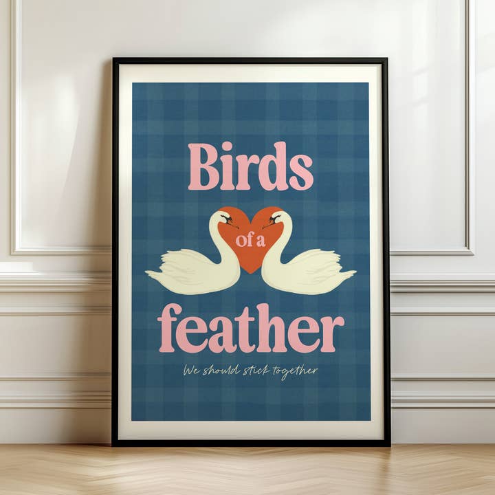 Twisted Rebel Designs - Vente Affiche d'art - Impression musicale "Birds Of A Feather"