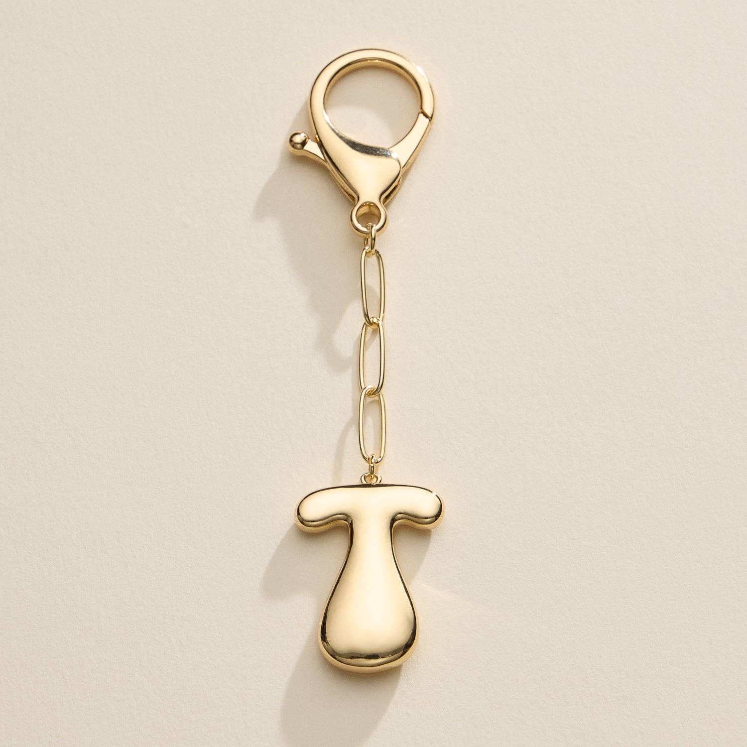 Lilla Haven - Wholesale Keychain - Women's - Bubble Letter Initial Keychain – Gold and Silver Tone Personalized Charm38