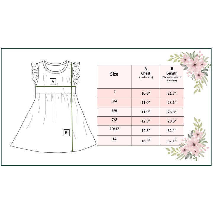 Adorable Sweetness - Wholesale Dress - Kids - Kids Blue Floral Flutter Sleeve Summer Dress5