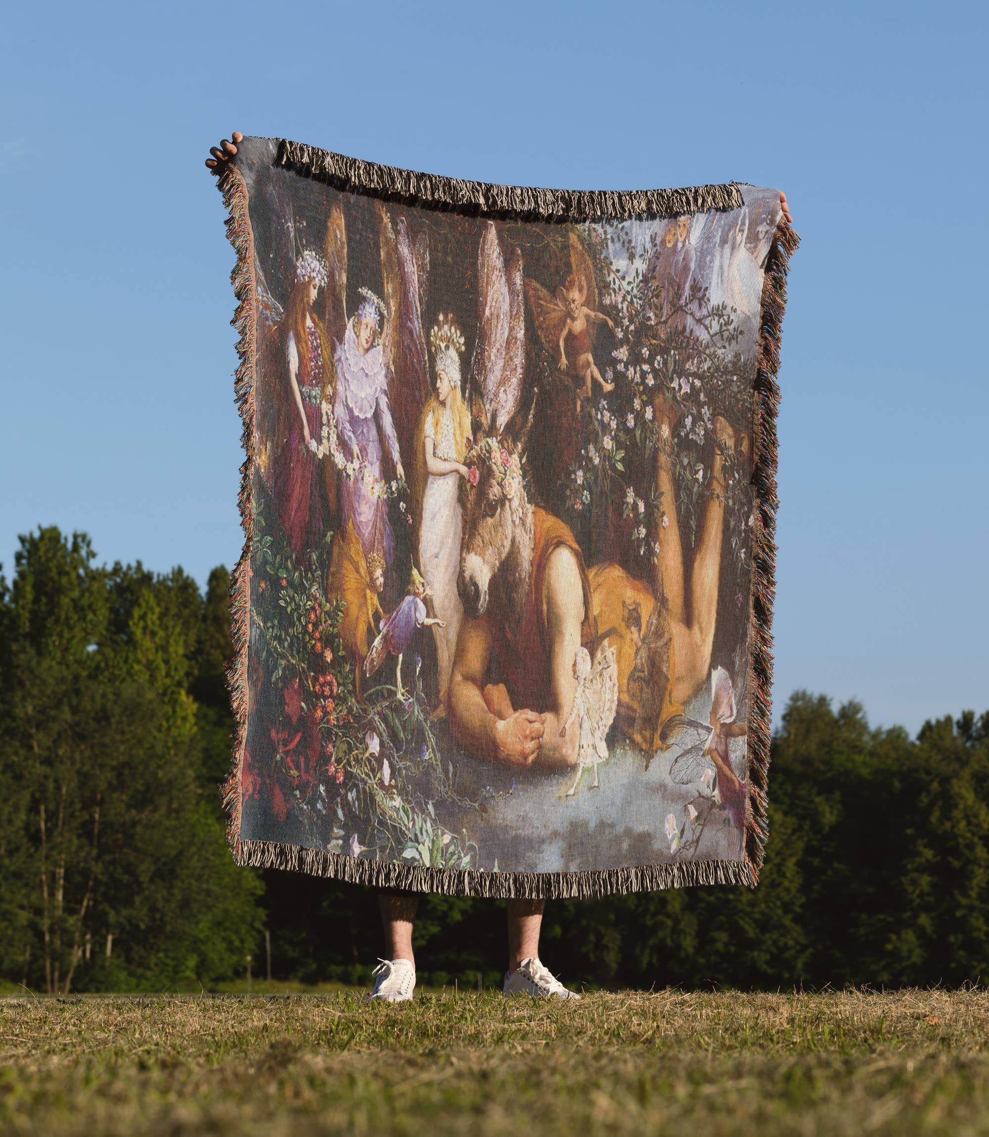 3dRose - Wholesale Throw Blanket - 3dRose, Titania and Bottom A Midsummer Nights Dream John Anster Fitzgerald Fantasy Painting, Blanket1