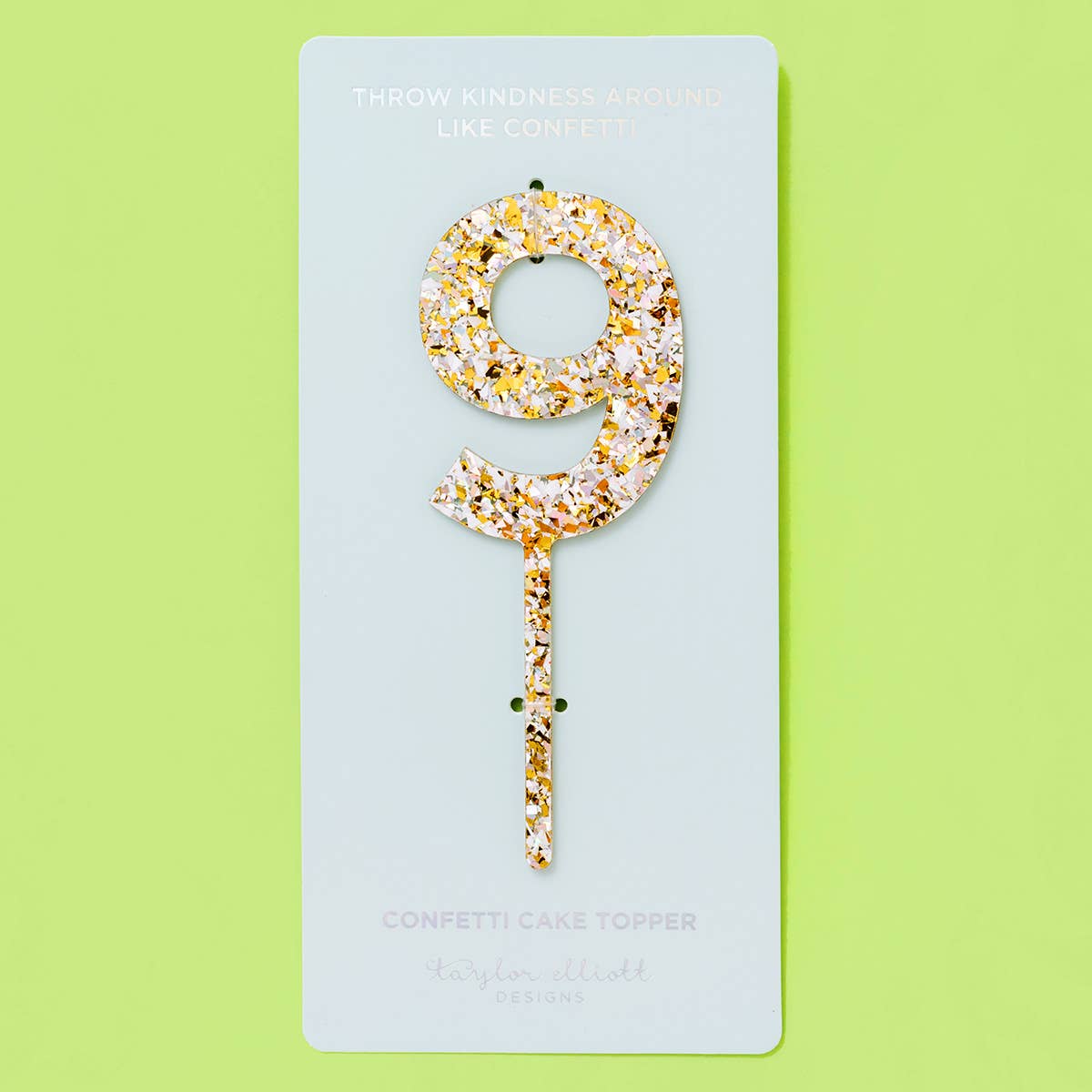 Taylor Elliott Designs – wholesale Tårta/Cupcake Topper – *REA* Tårtdekorationer - Nummer - Pärlkonfetti - Varje9