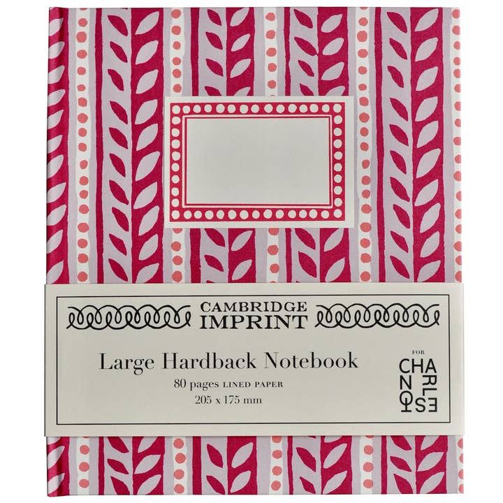 Stor inbunden anteckningsbok Charleston Border för wholesale av Cambridge Imprint