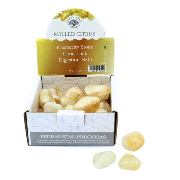 Geslepen citrien display 500 g voor wholesale door Green Tree