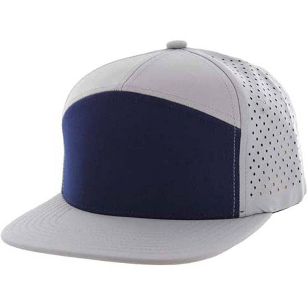 Zion Brand - Wholesale Flat Brim Cap - Unisex - BLANK 7 PANEL HYDRO SNAPBACK CAP2