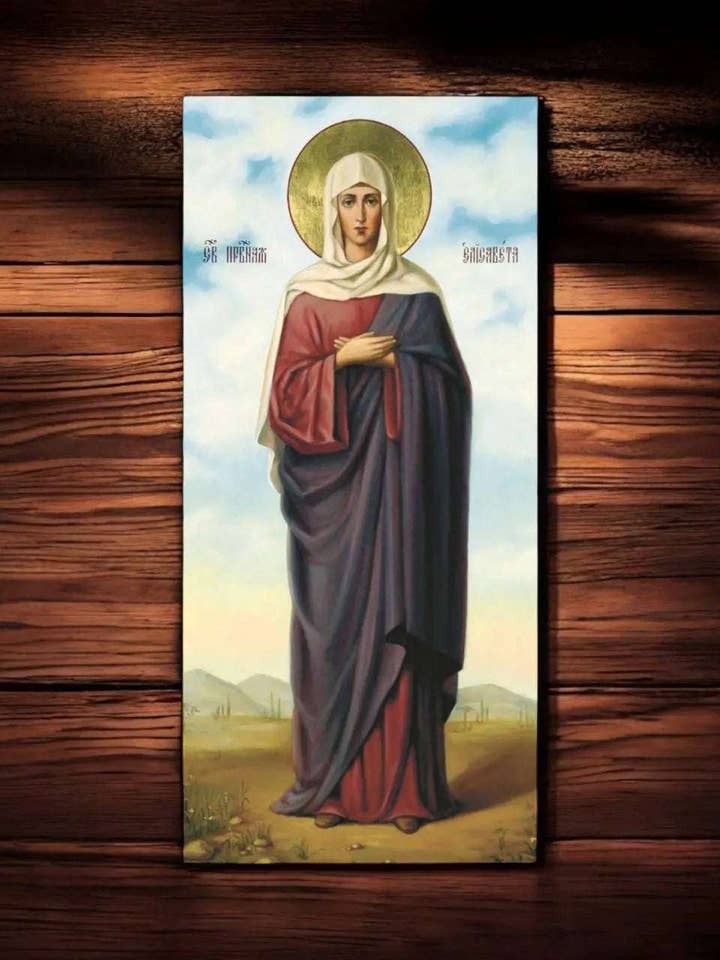 Ikon av den heliga rättfärdiga Elisabet, Johannes Döparens mor för wholesale av Iconsofsaints