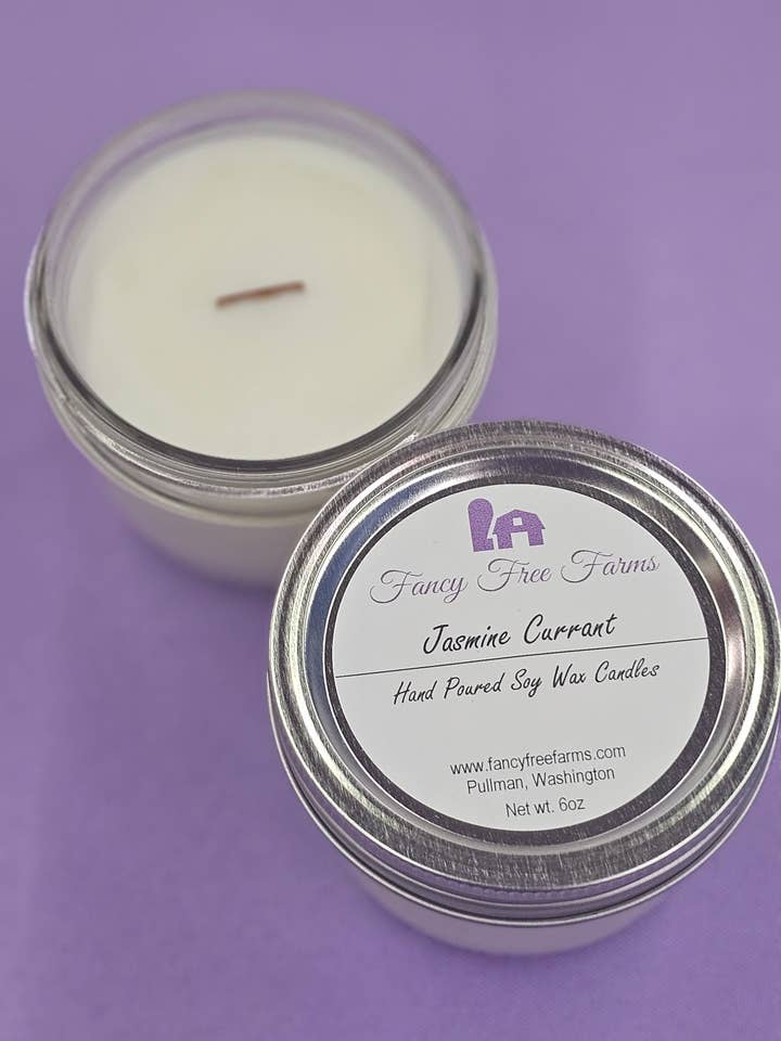Vela de soja, grosella y jazmín para venta al por mayor de Fancy Free Farms