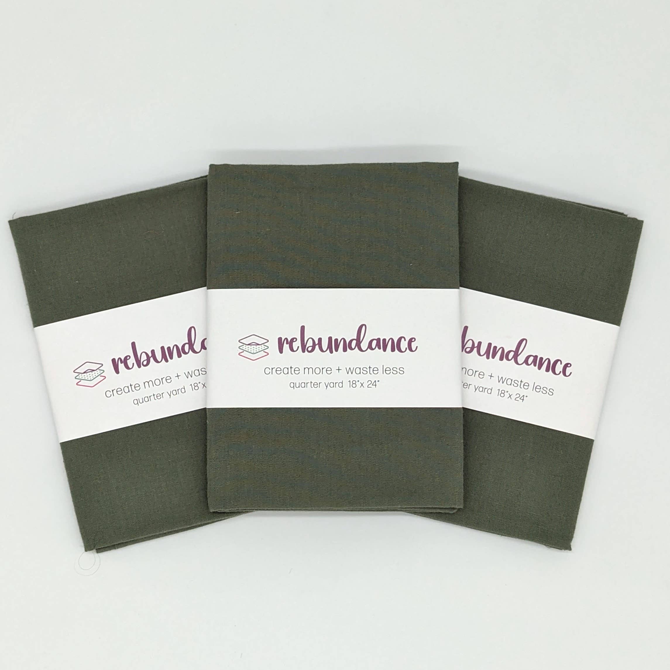 Rebundance LLC - Wholesale Fabric - Quarter Yard Fabric - Autumn Solids - Upcycled - Case of 128