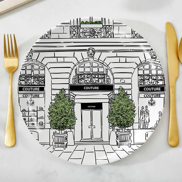 Vindue Shopping- Couture Fin Bone Kina Plate for engroshandel hos Catherine Loves