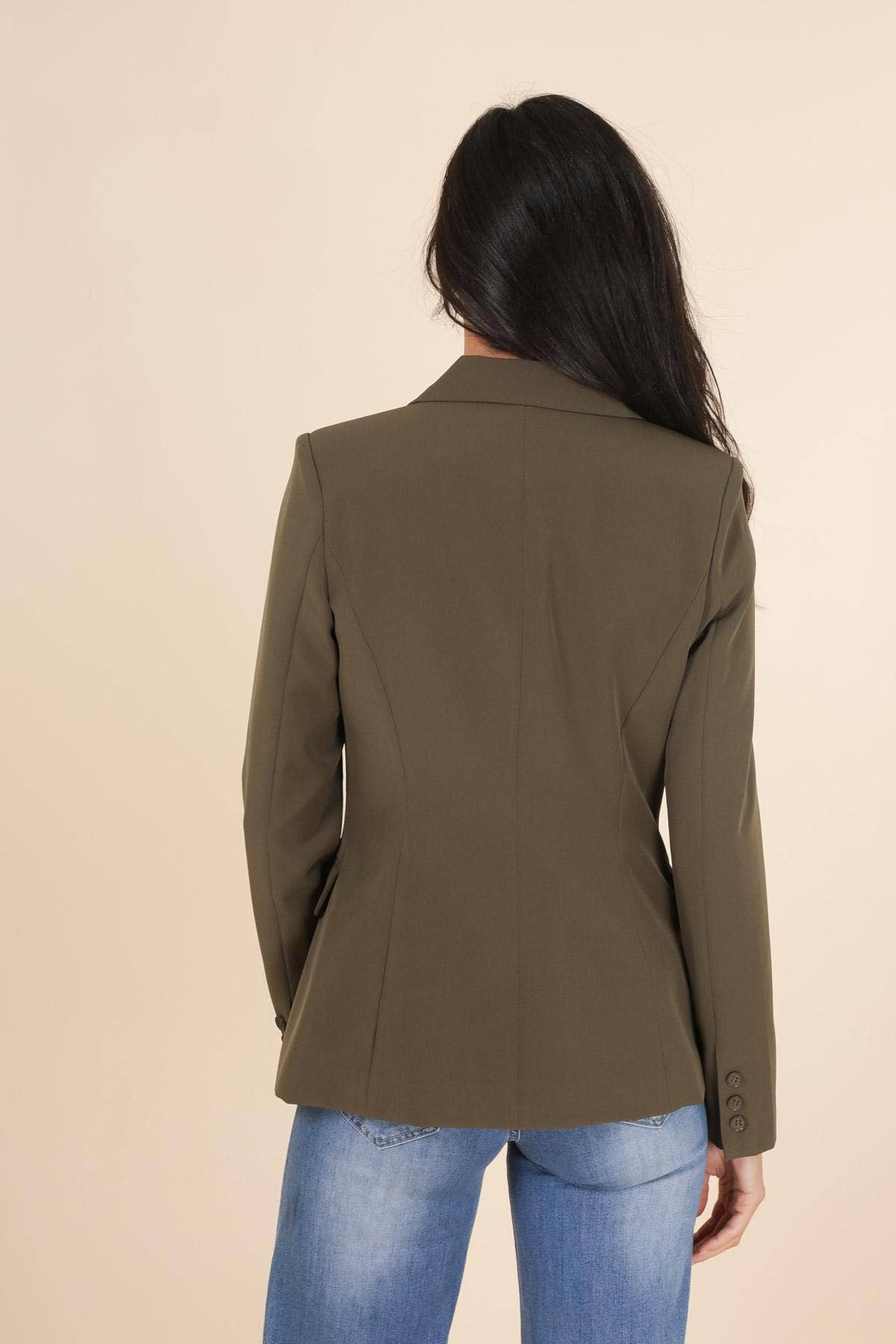 Attentif Paris - Wholesale Suit Jacket - Women's - [Timeless] Fitted single-button plain jacket36