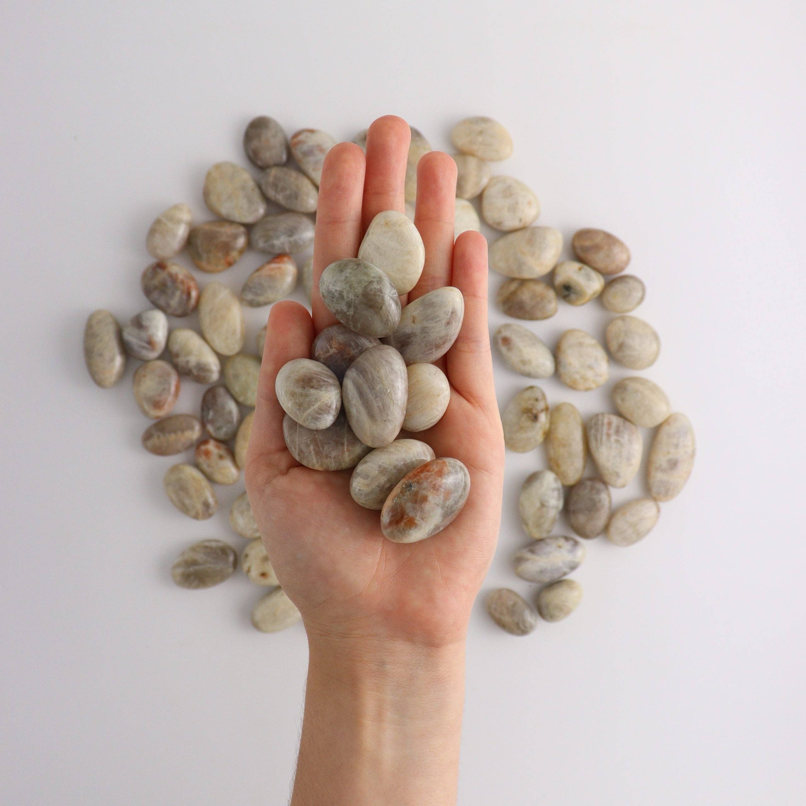 Mi Esperanza Minerals - Wholesale Spiritual Stone/Crystal - 1kg Sunstone x Moonstone Tumbles2