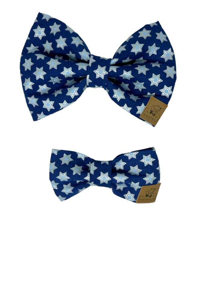 Hanukkah Star of David Bow Tie for wholesale by The Magnolia Pet Co.
