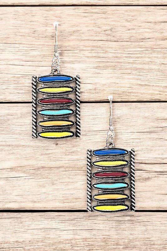 Andrea Bijoux - Wholesale Dangle Earrings - WESTERN GEM LINK DANGLE EARRING4
