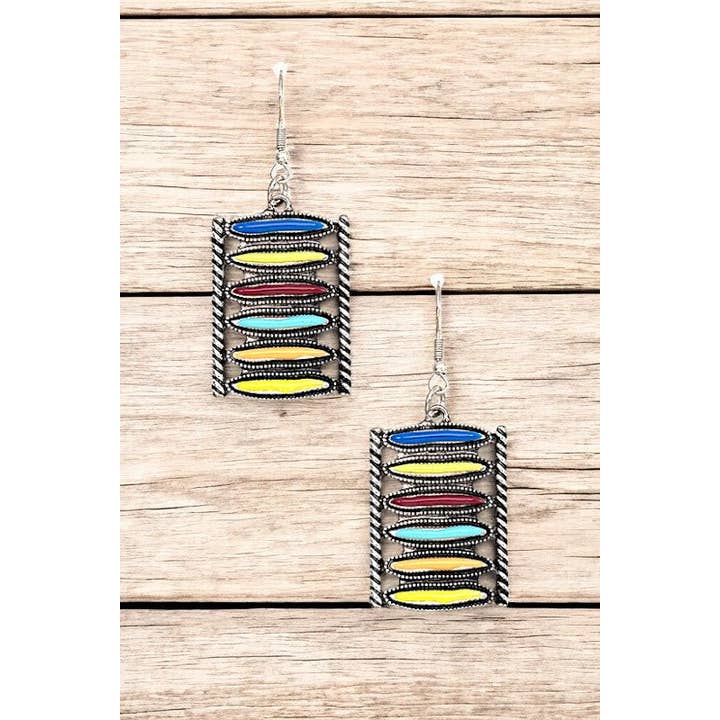 Andrea Bijoux - Wholesale Dangle Earrings - WESTERN GEM LINK DANGLE EARRING4