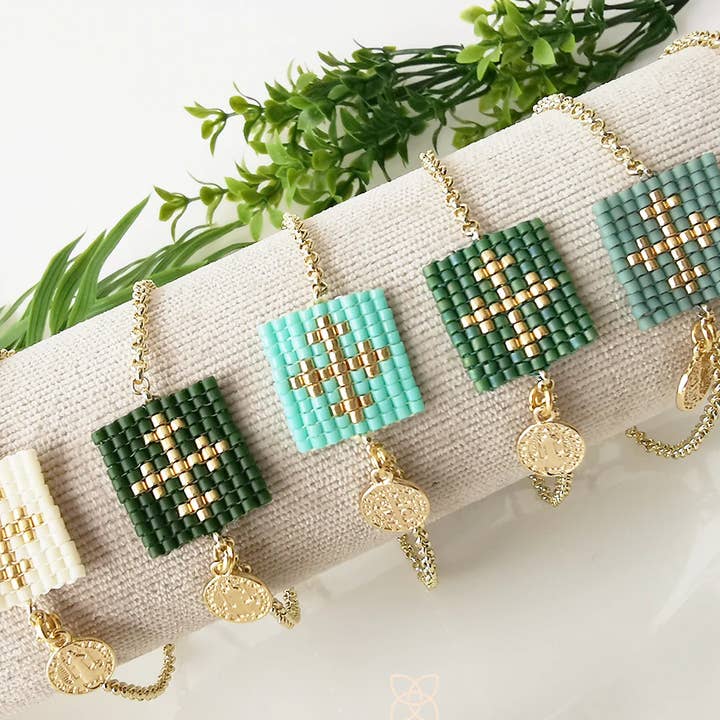 Miyuki Beads Scapular Bracelet and other Purchase wholesale green scapulars. Free returns & net 60 terms on Faire trending on Faire.