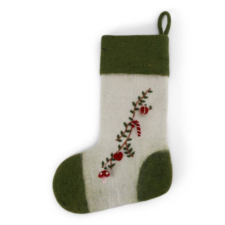 Stocking w/Garland for wholesale by Gry and Sif