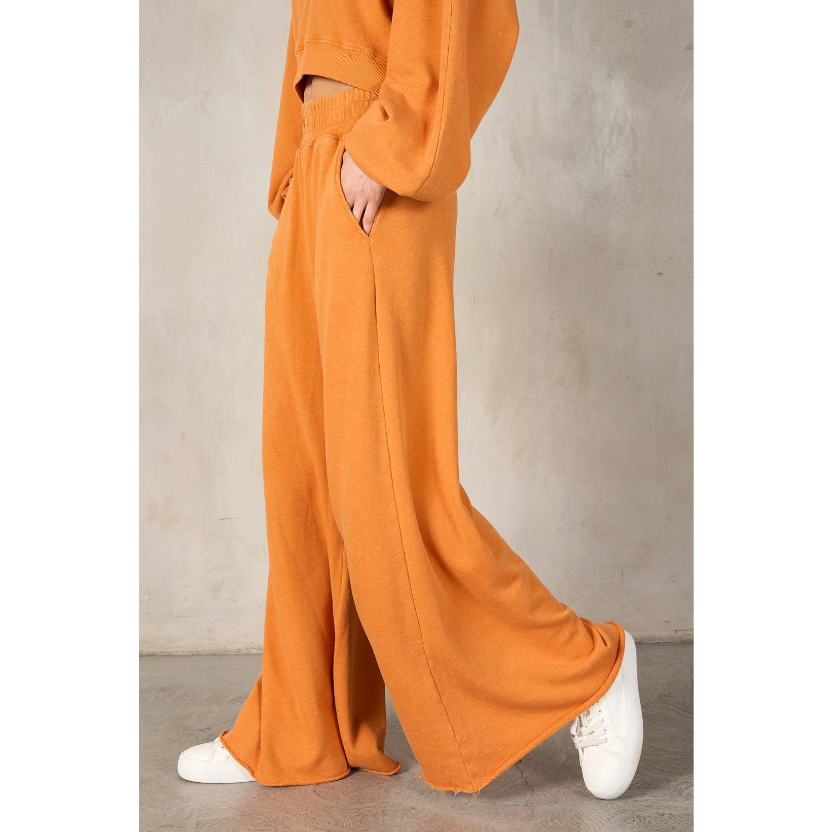 lalamia - Wholesale Pants - Women's - Matching Rib Wide Oversize Sweatpants29