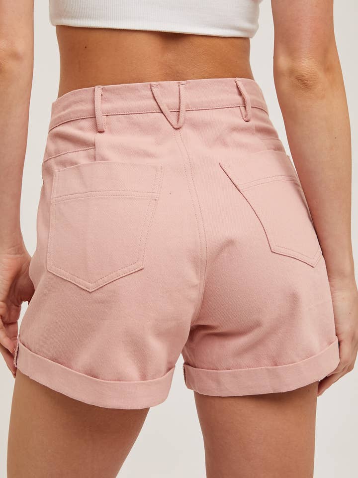 Bluivy - Wholesale Shorts - Women's - HIGH-RISE DENIM MOM SHORTS SIDE POCKETS