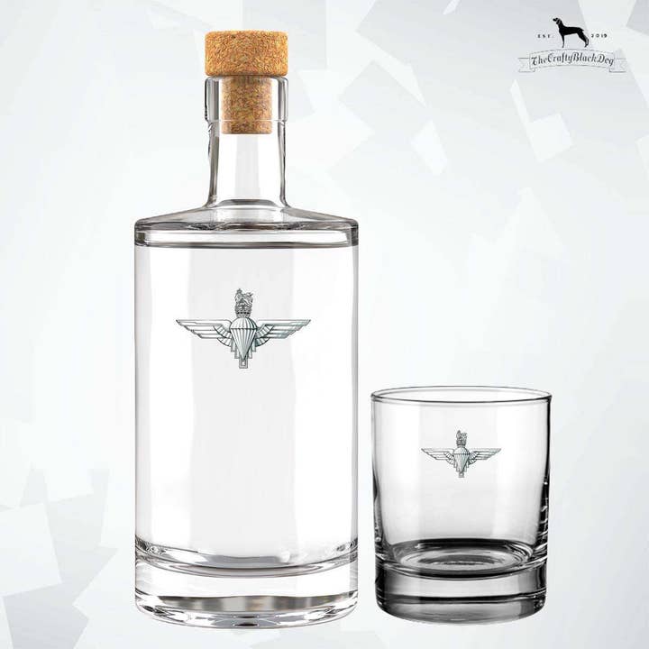Parachute Regiment - Fill Your Own Spirit Bottle (New King's Crown) for wholesale by Thecraftyblackdog