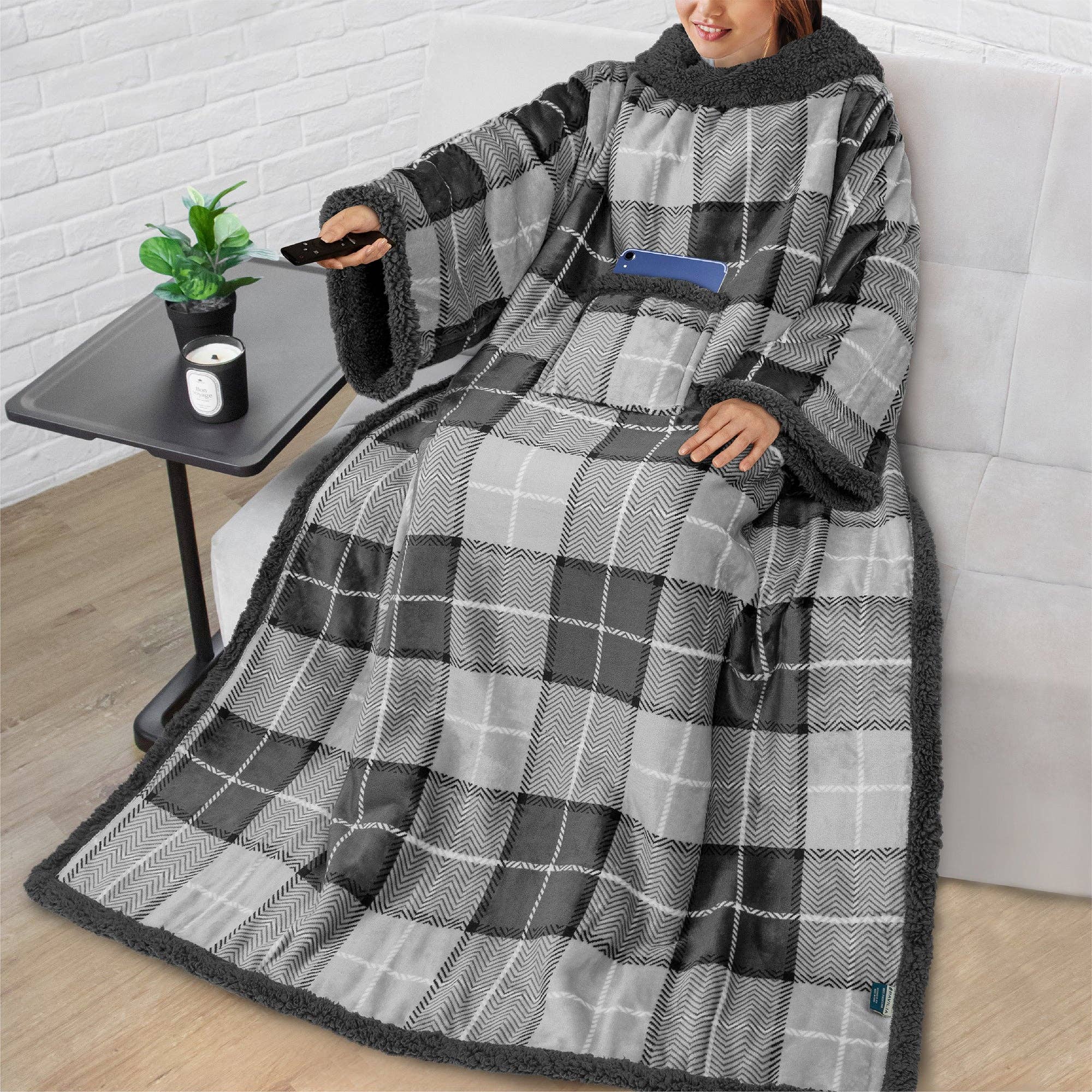 Pavilia - Vendita all'ingrosso Plaid - Coperta con maniche - Tasca applicata26