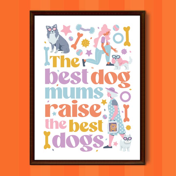 Der beste Wandkunstdruck für Hundemamas für den Großhandel von Scoff Paper