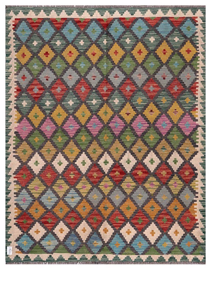 Alfombra Kilim de Maimana Afganistán - 194 x 155 cm para venta al por mayor de Imaco Rugs