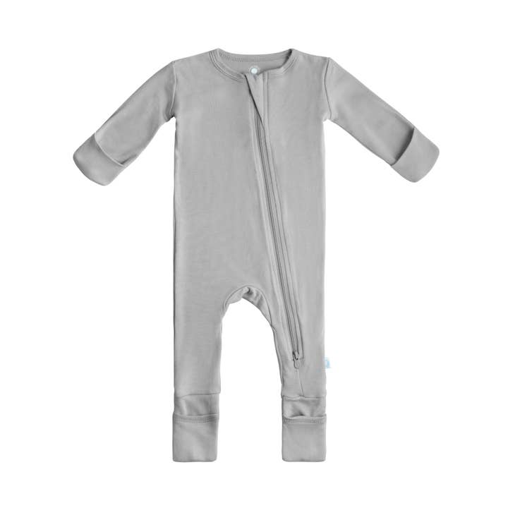Dreamland Baby - Vendita all'ingrosso Pigiamino - Neonati - Pigiama in bambù per bambini con DreamCuffs® - Moon Grey0