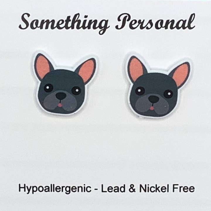Max Cute Dog Earrings for wholesale by Something Personal