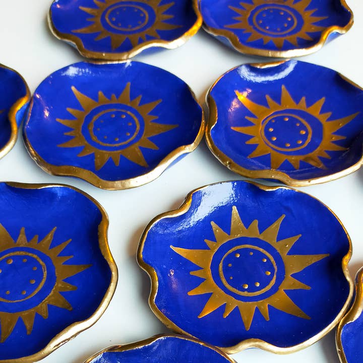 LUTUM Creations – wholesale Jewellery dish – Handmade jewelry bowls sun jewellery dish jewelry dish