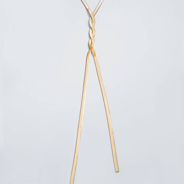 BYREN | ÉLINE L'ATELIER – Engroshandel Lariat/Y-hal halskæde – 224AQ23 rustfrit stål lang Y halskæde
