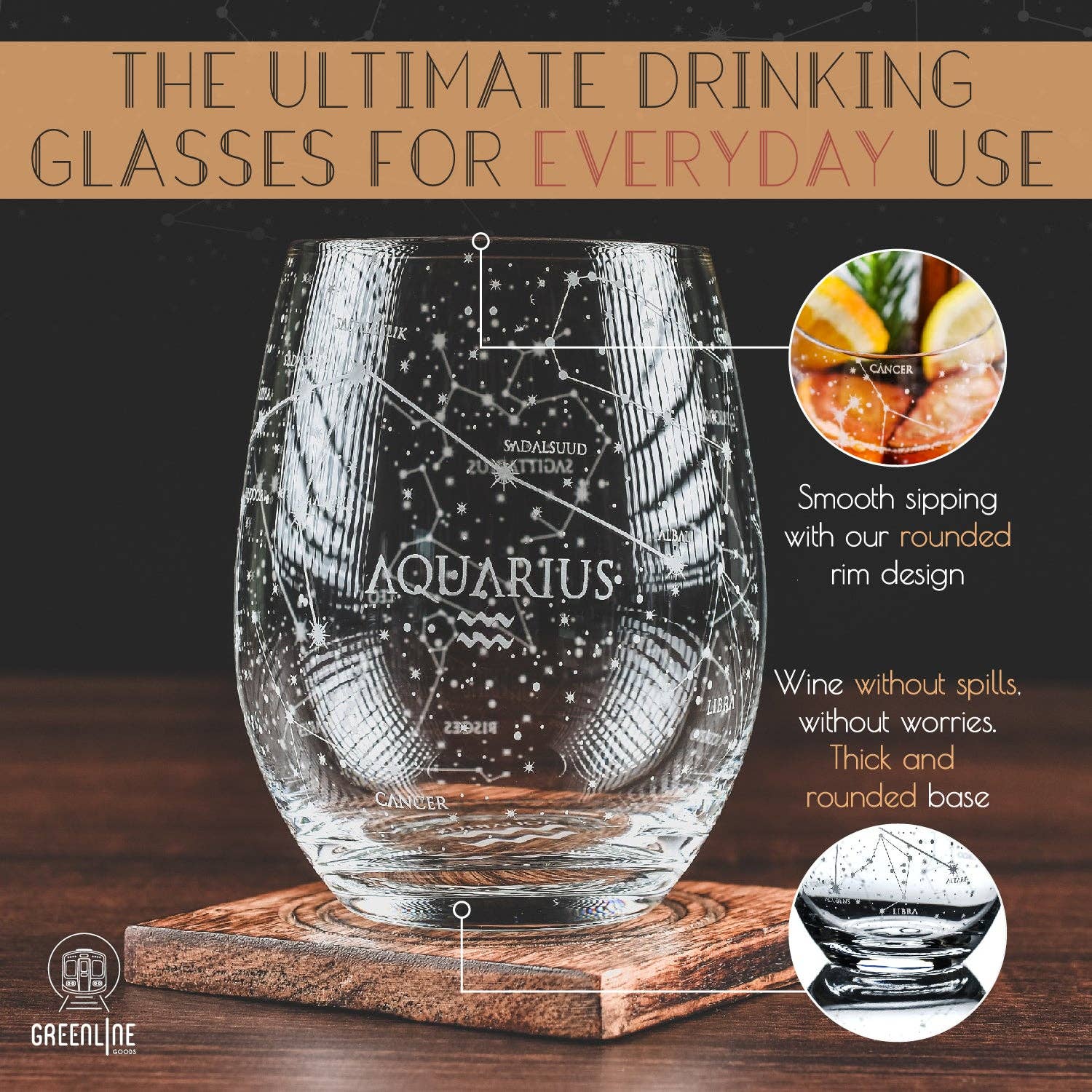 Greenline Goods - Wholesale Wine Glass - Aquarius Stemless Wine Glasses5