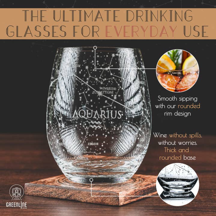 Greenline Goods - Wholesale Wine Glass - Aquarius Stemless Wine Glasses5