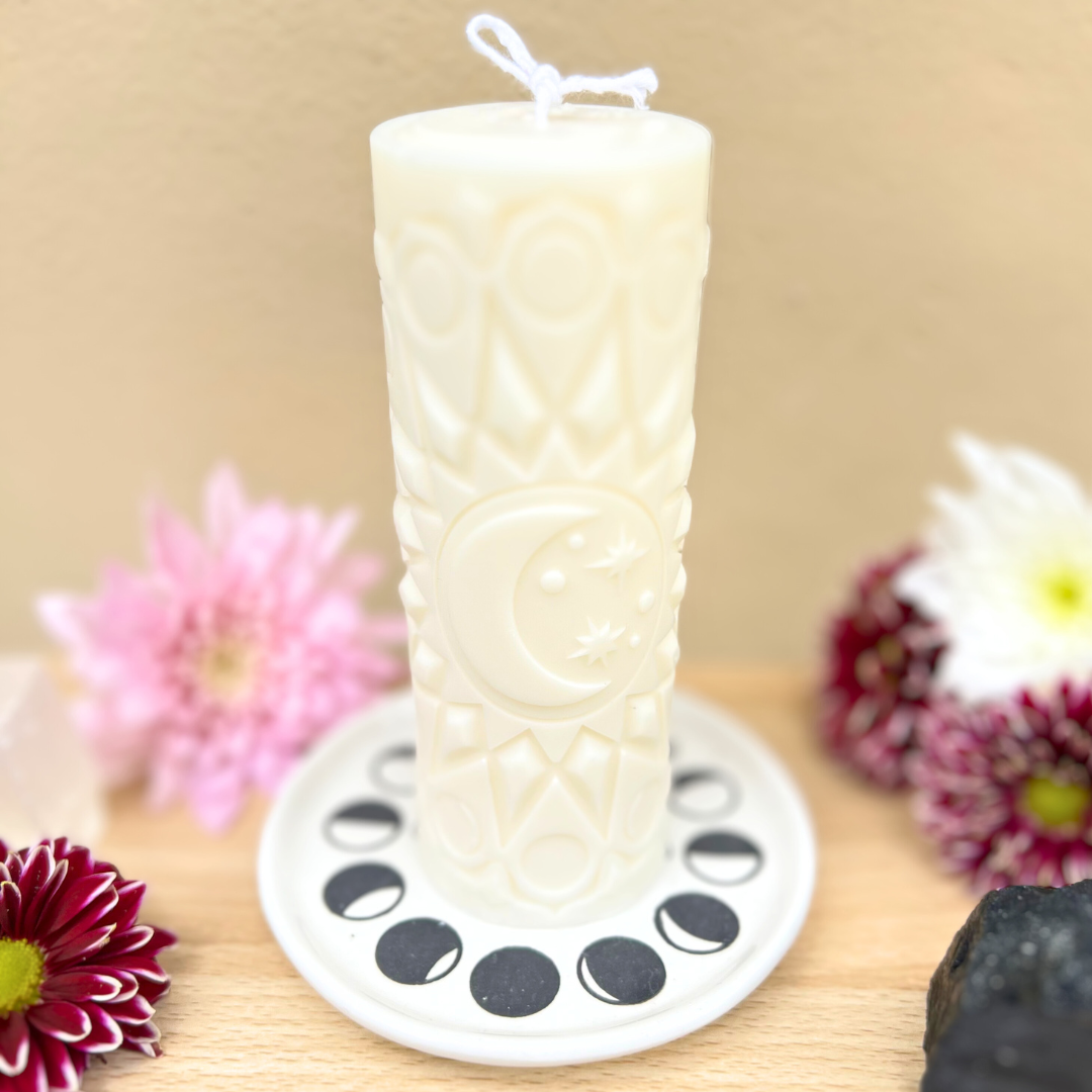 Velarosa Studio LLC - Wholesale Pillar Candle - Manifesting Pillar Soy Wax Candles1