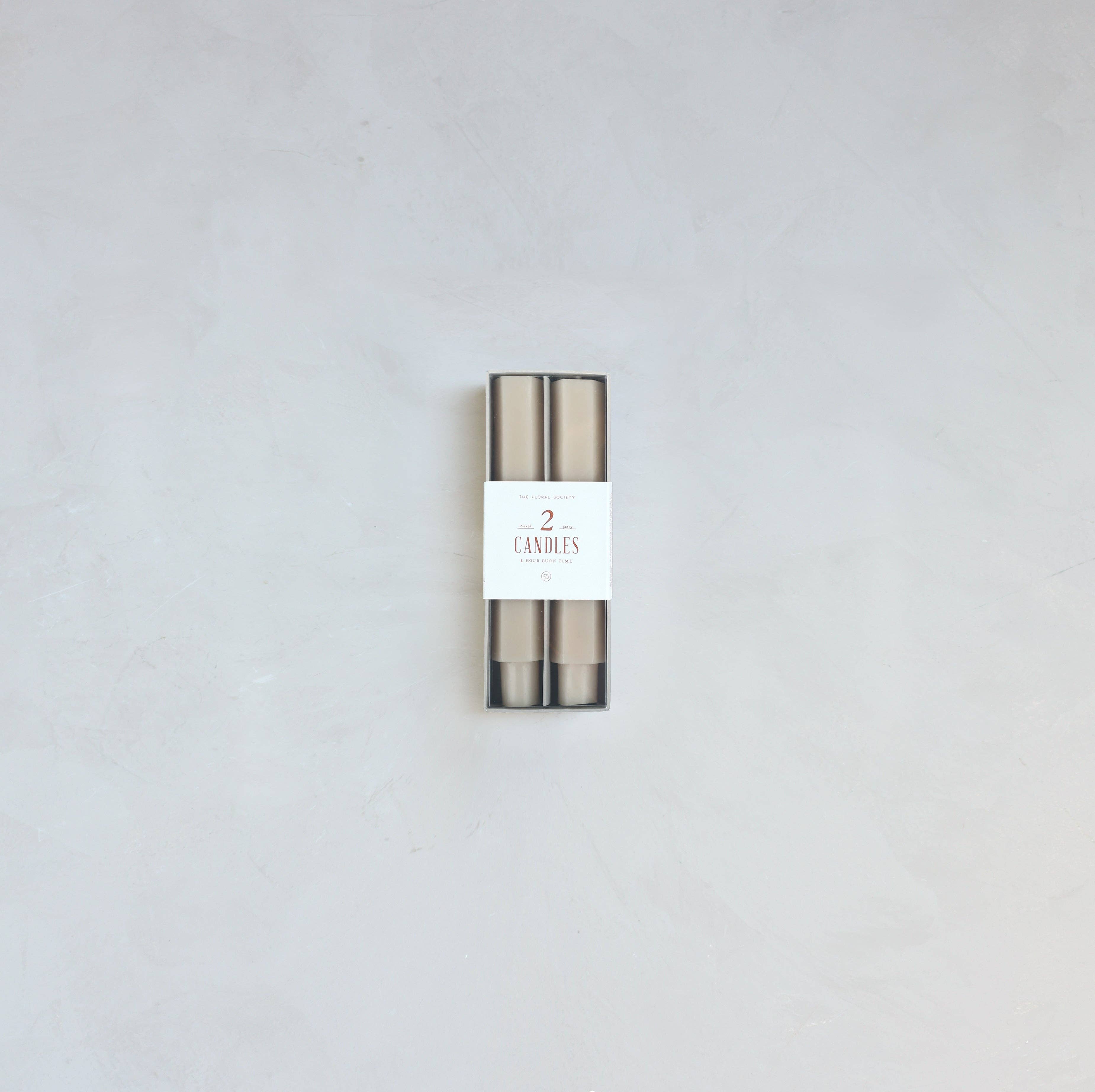 The Floral Society - Vente Bougies/bougeoirs coniques - Bougies effilées fantaisie de 6 pouces0